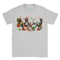 Moon Dust Three Christmas Dinosaurs Classic Tee - LillyAllenDesigns