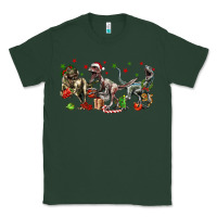 Sports Green Three Christmas Dinosaurs Classic Tee - LillyAllenDesigns