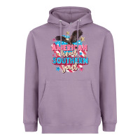 Lavender American heart southern soul 4th of july Heavyweight Hoodie - FaDigitalArtStudio