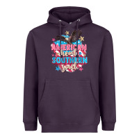 Plum American heart southern soul 4th of july Heavyweight Hoodie - FaDigitalArtStudio