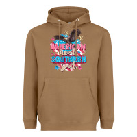Toasted Coconut American heart southern soul 4th of july Heavyweight Hoodie - FaDigitalArtStudio