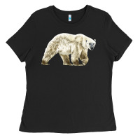Black Polar Bear Ladies Tee - LillyAllenDesigns