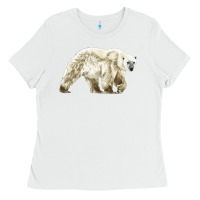 White Polar Bear Ladies Tee - LillyAllenDesigns