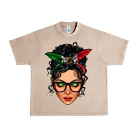 French Oak mexican latina girl messy bun Urban Heavy Tee - LillyAllenDesigns