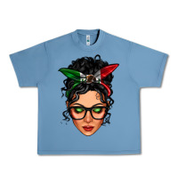 Pebble Blue mexican latina girl messy bun Urban Heavy Tee - LillyAllenDesigns