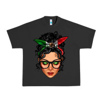 Pigment Black mexican latina girl messy bun Urban Heavy Tee - LillyAllenDesigns