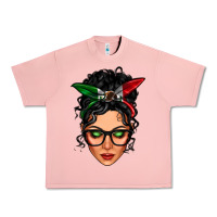 Salmon mexican latina girl messy bun Urban Heavy Tee - LillyAllenDesigns