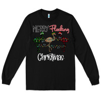Black Merry Flocking Christmas Long Sleeve Tee - Bettercallsaul