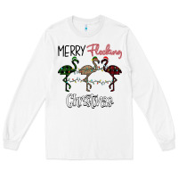 White Merry Flocking Christmas Long Sleeve Tee - Bettercallsaul