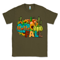 Army Green hello fall Classic Tee - JahusDesignShop