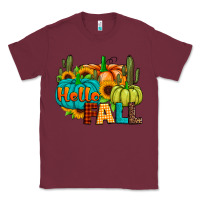 Burgundy hello fall Classic Tee - JahusDesignShop