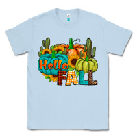 Dusty Blue hello fall Classic Tee - JahusDesignShop