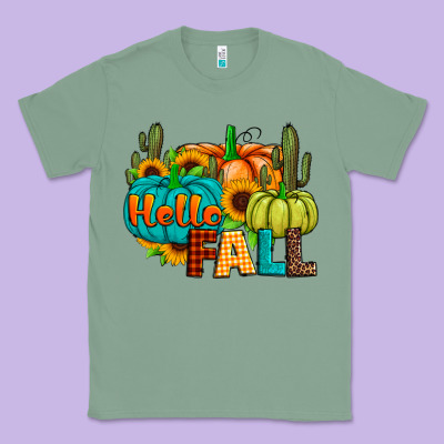 Hello Fall Classic Tee Designed By Jahusdesignshop
