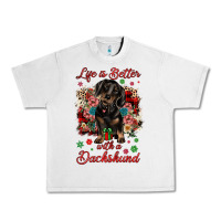 Lunar Rock Christmas life is better with a dachshund Urban Heavy Tee - JahusDesignShop