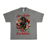 Tornado Christmas life is better with a dachshund Urban Heavy Tee - JahusDesignShop