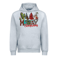 Heather Grey Merry Christmas Urban Hoodie - CowhideDigitalArt