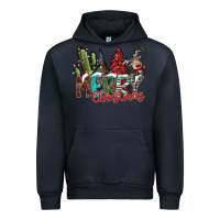 Navy Merry Christmas Urban Hoodie - CowhideDigitalArt
