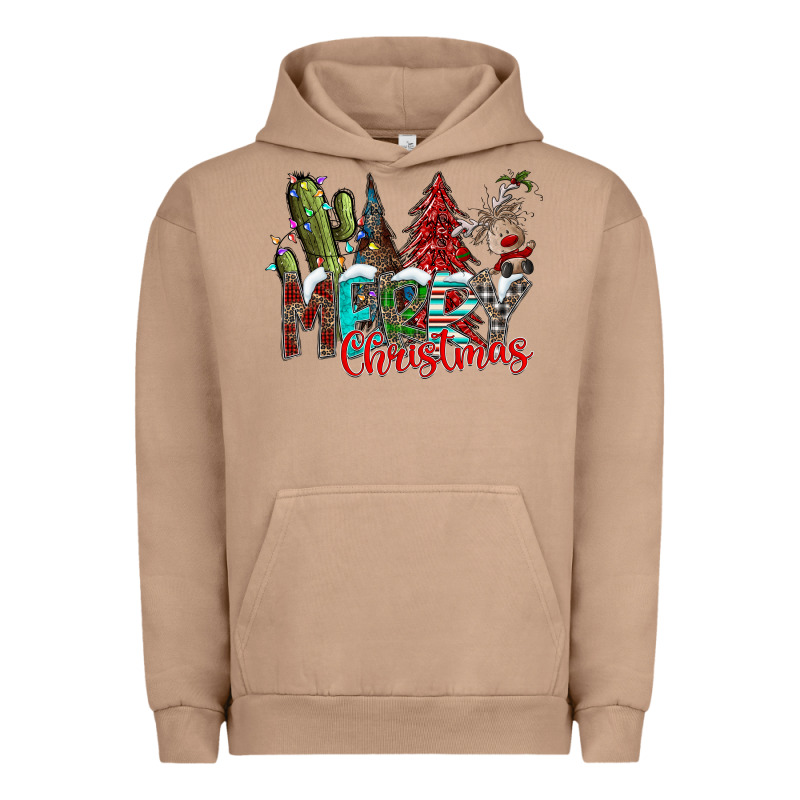 Merry Christmas Urban Hoodie by CowhideDigitalArt | Teevron