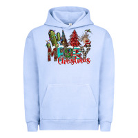 Pigment Grape Ice Merry Christmas Urban Hoodie - CowhideDigitalArt