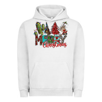Pigment Lunar Rock Merry Christmas Urban Hoodie - CowhideDigitalArt