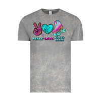 Cloud Rock peace love roller skate Vintage Tee - BundleAndBundleShop