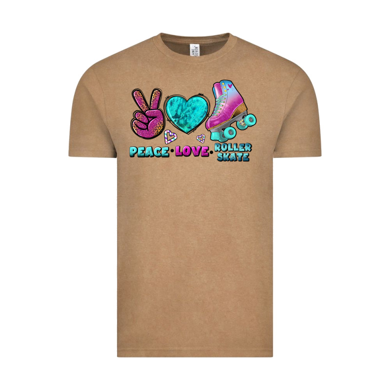 Peace Love Roller Skate Vintage Tee by BundleAndBundleShop | Teevron
