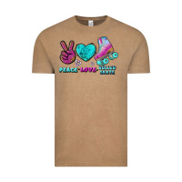 Vintage Coffee peace love roller skate Vintage Tee - BundleAndBundleShop
