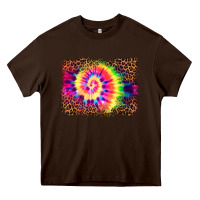 Chocolate Brown tie die background Heavy Core Tee - BarkalooDesign
