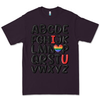 Plum pride alphabet Premium Tee - MaliasSmallBusiness