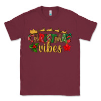 Burgundy christmas vibes Classic Tee - BundleAndBundleShop