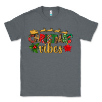 Charcoal Heather christmas vibes Classic Tee - BundleAndBundleShop