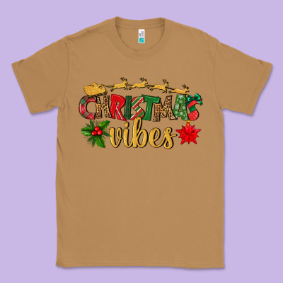 Christmas Vibes Classic Tee Designed By Bundleandbundleshop