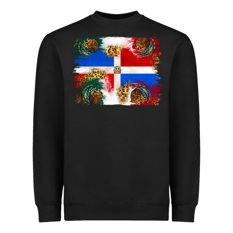 Mexican And Puerto Rico Flag Heavyweight Sweatshirt by texasbilliewilder | Teevron