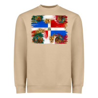 Mushroom Mexican and Puerto Rico Flag Heavyweight Sweatshirt - texasbilliewilder