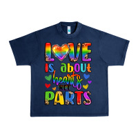Navy love is about hearts not parts Urban Heavy Tee - LillyAllenDesigns