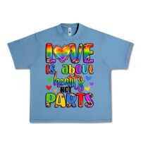 Pebble Blue love is about hearts not parts Urban Heavy Tee - LillyAllenDesigns