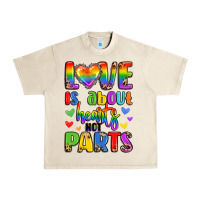 Sandshell love is about hearts not parts Urban Heavy Tee - LillyAllenDesigns