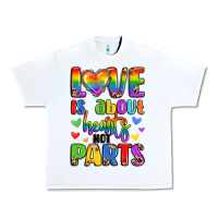 White love is about hearts not parts Urban Heavy Tee - LillyAllenDesigns