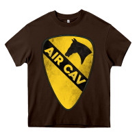 Chocolate Brown 1st cavalry division air cav Heavy Core Tee - Jasminsmagicworld