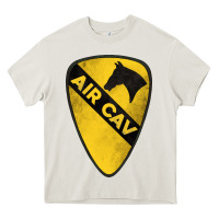 Cream 1st cavalry division air cav Heavy Core Tee - Jasminsmagicworld