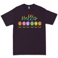Plum hello spring Premium Tee - MaliasSmallBusiness