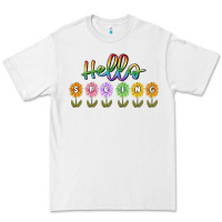 White hello spring Premium Tee - MaliasSmallBusiness