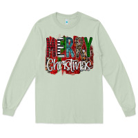 Matcha Merry Christmas Buffalo Plaid Leopard Long Sleeve Tee - Bettercallsaul
