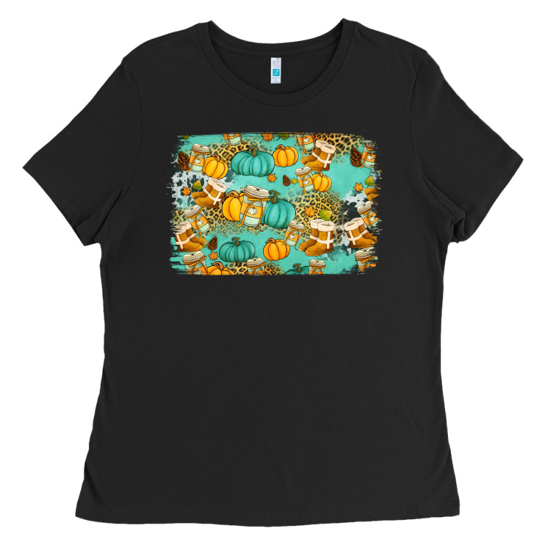 Western Fall Vibes Background Ladies Tee by Jasminsmagicworld | Teevron
