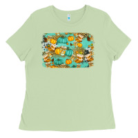 Matcha western fall vibes background Ladies Tee - Jasminsmagicworld