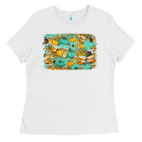 White western fall vibes background Ladies Tee - Jasminsmagicworld