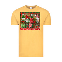 Vintage Mustard be merry tumbler Vintage Tee - BundleAndBundleShop