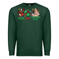Sports Green peace love christmas cakes bbs Premium Sweatshirt - BundleAndBundleShop