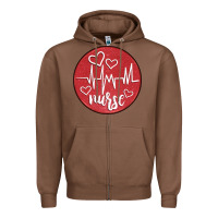 Chestnut nurse coaster Zipper Hoodie - CowGirlArtShop