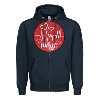Navy nurse coaster Zipper Hoodie - CowGirlArtShop